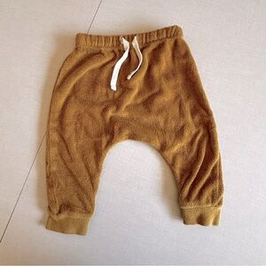 Quincy Mae Terry Joggers - Mustard 3-6m
